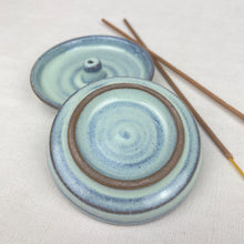 ISLA Stoneware Ceramic Round Incense Stick Holder Ice Wash