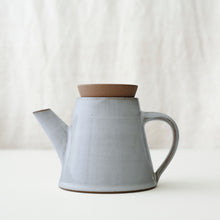 JOSILO Handmade Glazed Stoneware Teapot White Wash