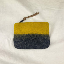 LILA Handmade Felt Ombre Two Tone Zip Purse