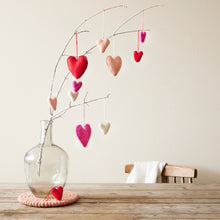 RATISH Mini Felt Heart Hanging Decoration