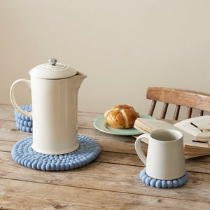 MILDO Handmade Felt Ball Table Mat Trivet