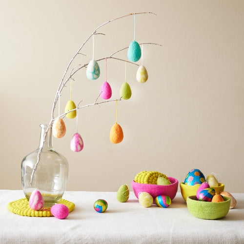 RITA Eco Felt Easter Egg Hanging Decoration