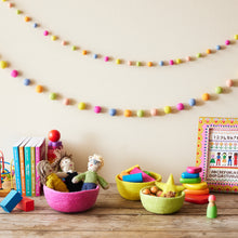 UTSHA Boho Mini Felt Ball Pompom Garland 200cm