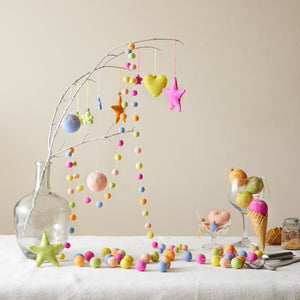 SAPNA Beaded Felt Star Christmas New Baby Decor