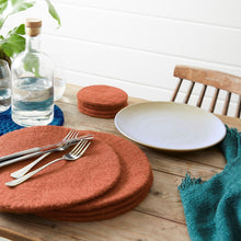 AGNI Handmade Eco Felt Table Mat Placemat 4pc Set