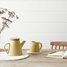 TOLA Handmade Eco Felt Coaster Vase Mat 4pc Set Natural Beige