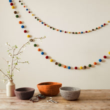 UTSHA Boho Mini Felt Ball Pompom Garland 200cm