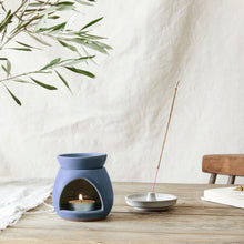 ISLA Stoneware Ceramic Round Incense Stick Holder White Wash