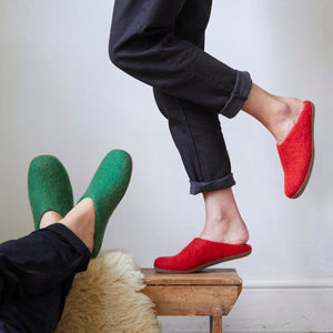 MITA Handmade Eco Felt Mule Slippers Limited Edition