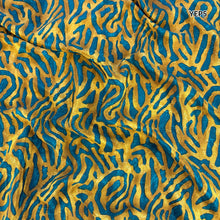 MOHINI Recycled Sari Hair Neck Scarf Square 55cm Yellows