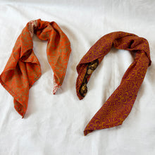MOHINI Recycled Sari Hair Neck Scarf Square 55cm