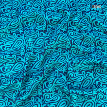 MOHINI Recycled Sari Hair Neck Scarf Square 55cm Blues
