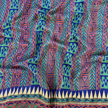MOHINI Recycled Sari Hair Neck Scarf Square 55cm Blues