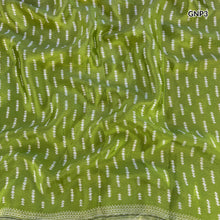 MOHINI Recycled Sari Hair Neck Scarf Square 55cm Greens