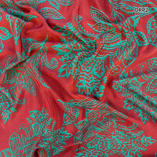 MOHINI Recycled Sari Hair Neck Scarf Square 55cm Oranges