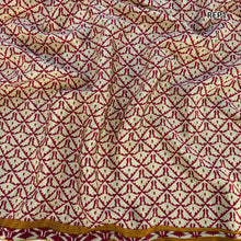 MOHINI Recycled Sari Hair Neck Scarf Square 55cm Reds