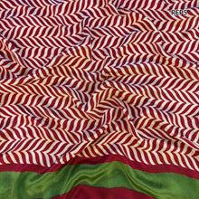 MOHINI Recycled Sari Hair Neck Scarf Square 55cm Reds