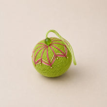 NAINA Embroidered Eco Beaded Felt Bauble Art Deco Set 3 Gelato
