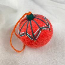 NAINA Embroidered Eco Beaded Felt Bauble Art Deco Set 3 Vivid