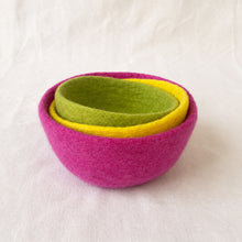 NEERJA Stacking Trinket Pots Felt Azo Free 3pc Set Gelato