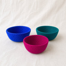 NEERJA Stacking Trinket Pots Felt Azo Free 3pc Set Multicolour