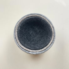 NEERJA Stacking Trinket Pots Felt Azo Free 3pc Set Natural Melange