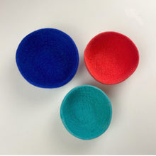 NEERJA Stacking Trinket Pots Felt Azo Free 3pc Set Vivid