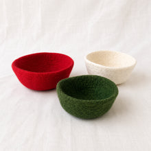 NEERJA Stacking Trinket Pots Felt Azo Free 3pc Set Christmas
