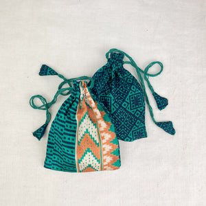 NIRMALA Recycled Sari Fabric Refillable Lavender Bag