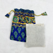 NIRMALA Recycled Sari Fabric Refillable Lavender Bag