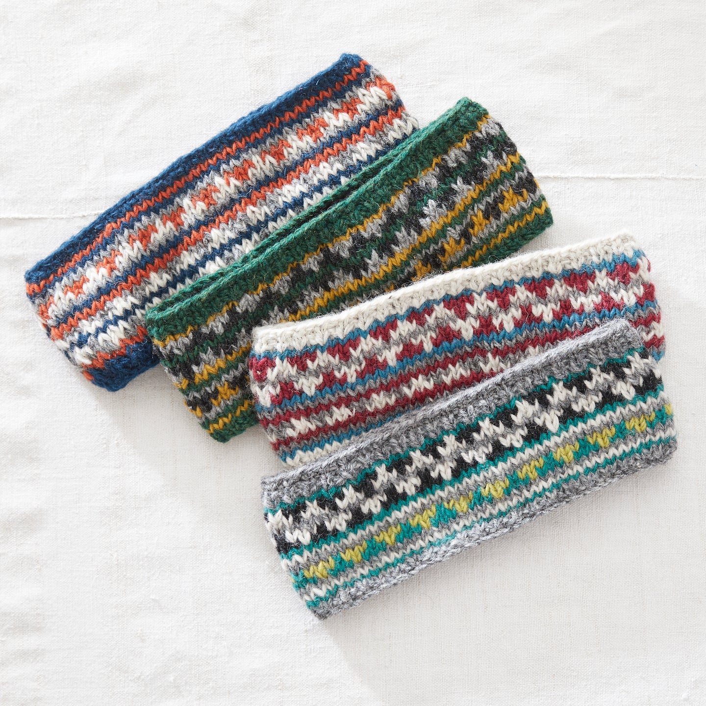 PESHA Fair Isle Knit Wool Lined Earwarmer Headband