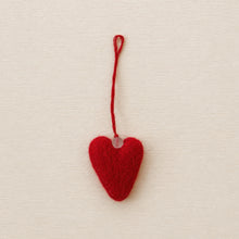 RATISH Mini Felt Heart Hanging Decoration Berry Red