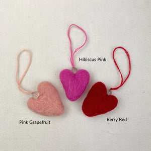RATISH Mini Felt Heart Hanging Decoration