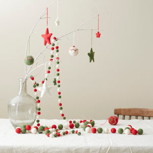 SAPNA Beaded Felt Star Christmas New Baby Decor