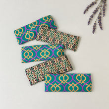 SALMEE Sari Fabric Weighted Aromatherapy Eye Pillow Greens