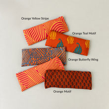 SALMEE Sari Fabric Weighted Aromatherapy Eye Pillow Oranges