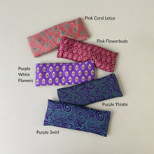 SALMEE Sari Fabric Weighted Aromatherapy Eye Pillow Pinks & Purples