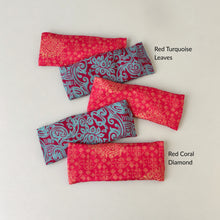 SALMEE Sari Fabric Weighted Aromatherapy Eye Pillow Reds