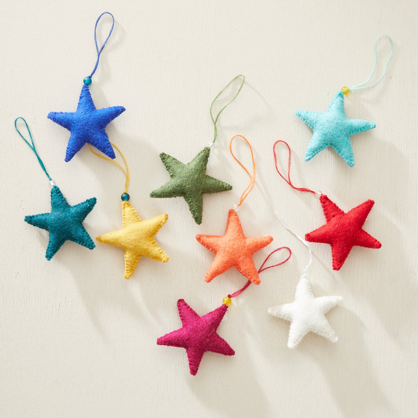 SAPNA Beaded Felt Star Christmas New Baby Decor