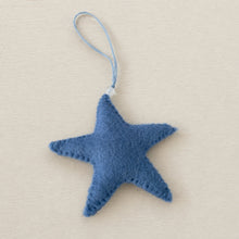 SAPNA Beaded Felt Star Christmas New Baby Decor Blueberry