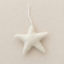 SAPNA Beaded Felt Star Christmas New Baby Decor Cream