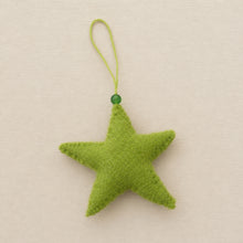 SAPNA Beaded Felt Star Christmas New Baby Decor Green Tea