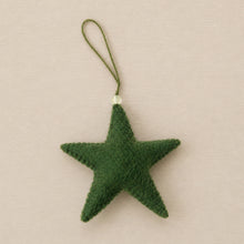 SAPNA Beaded Felt Star Christmas New Baby Decor Ivy Green