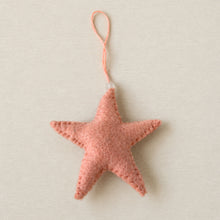 SAPNA Beaded Felt Star Christmas New Baby Decor Pink Grapefruit