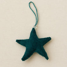 SAPNA Beaded Felt Star Christmas New Baby Decor Teal Green