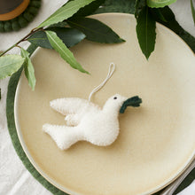 SHAMITA Felt Dove Eco Hanging Christmas Tree Decor