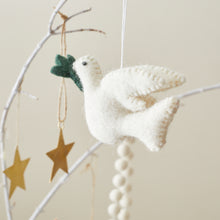 SHAMITA Felt Dove Eco Hanging Christmas Tree Decor