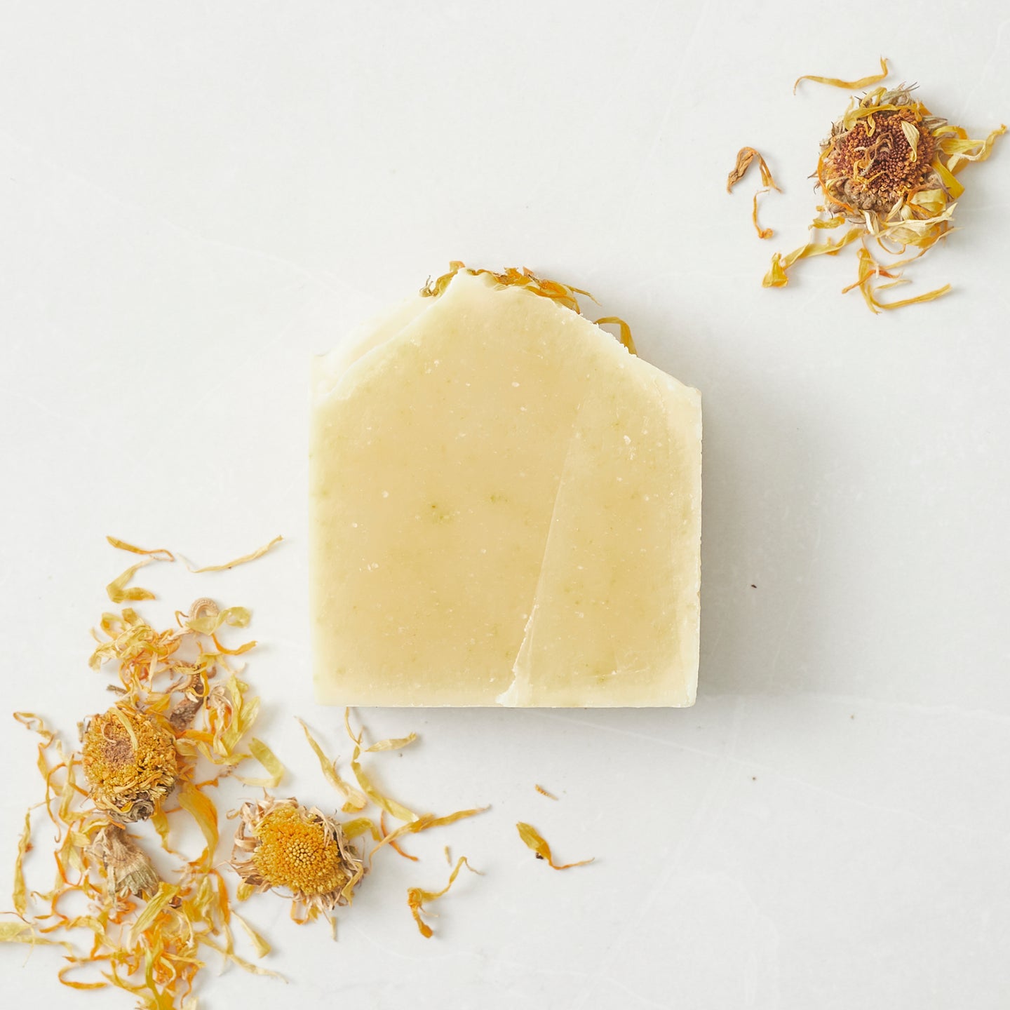 Handcrafted Frankincense Calendula Kaolin Clay Soap Bar