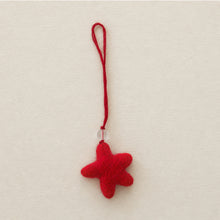 SUDARI Mini Felt Star Hanging Decoration Christmas Set 6