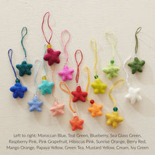 SUDARI Mini Felt Star Hanging Decoration Sunrise Orange
